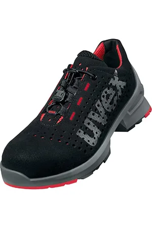 Uvex 1 Work Shoe - Safety Trainer S1 SRC ESD - Red/Black - Size 10