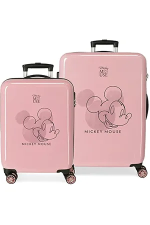 Disney Mickey Outline Set of Suitcases 55/68 cm Rigid ABS Side Combination Lock 104L 6 kg 4 Wheels Double Hand Luggage
