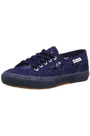 Superga Unisex Kids’ 2750-macramej Low-Top Sneakers, Blue (Blue Navy), 13 UK (32 EU)