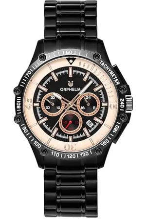 ORPHELIA Mens Quartz Watch, Chronograph Display and Stainless Steel Strap OR82812