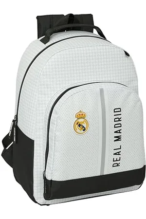 Safta Real Madrid 1st Team 24/25 – Backpack Adaptable to Car, Backpack, Ideal for Children of Different Ages, Comfortable and Versatile, 32 x 15 x 42 cm, , 21.5 L, , Estándar