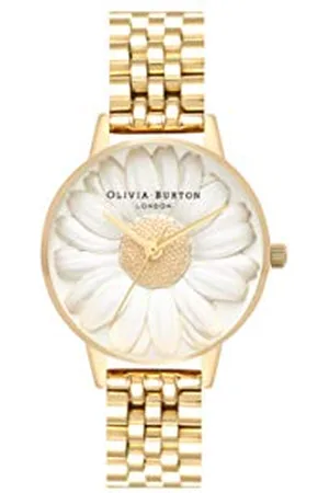 Olivia Burton Analogue Quartz Watch for Women with Colored Stainless Steel Bracelet - OB16FS100