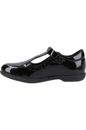 Hush Puppies Girls Britney Patent Senior Shoe, , 5 UK