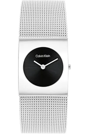 Calvin Klein Analogue Quartz Watch for Women CK Pulse Collection with Stainless Steel mesh Bracelet
