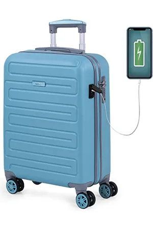 Skpat Rigid Cabin Suitcase Travel Small Suitcase with Wheels - ABS Hand Luggage Case with Telescopic Handle - Lightweight Suitcase Carry on
