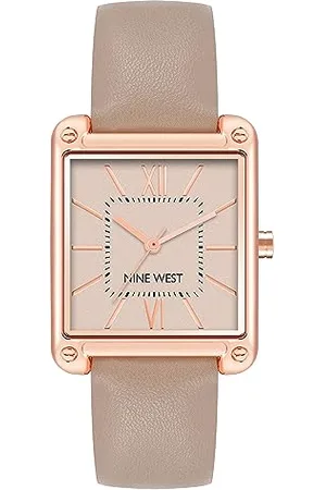 Nine West Women Analog Japanese Quartz Watch with Faux Leather Strap 086702611133