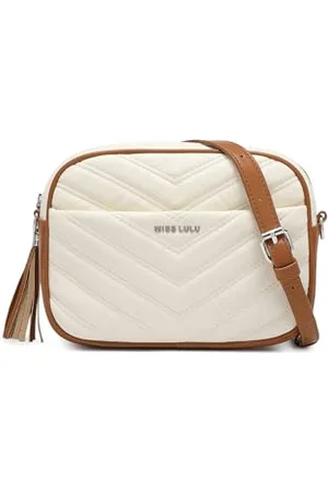 MISS LULÙ Cross Body Bag for Women,Shoulder Bag for Women, Tassel Decoration, Classic, with Removable and Adjustable Shoulder Strap
