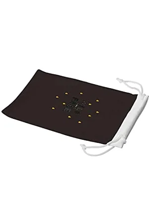 Bonamaison Digitally Printed Glasses Pouch, Sunglasses Pouch, 100% Cotton, Soft & Slim, Protective Glasses Case with Drawstring Closure, 1 Piece, 11x19 cm