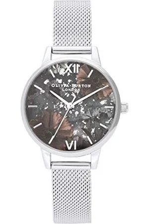 Olivia Burton Analogue Quartz Watch for Women with Silver Stainless Steel Bracelet - OB16GD23