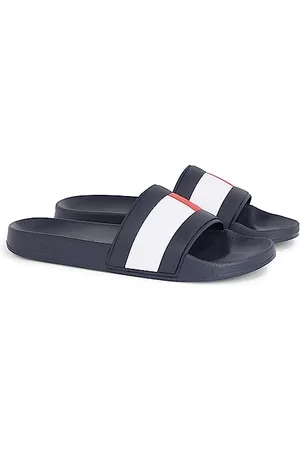 Tommy Hilfiger Men Rubber TH Flag Pool Slide Sandals, Blue (Desert Sky), 41 EU