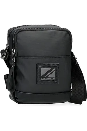 Pepe Jeans Straps Shoulder Bag Two Compartments 12x15x3.5 cm Polyester with Synthetic Leather details
