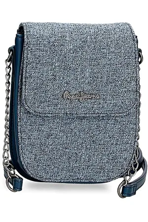 Pepe Jeans Maddie Mobile Phone Shoulder Bag 13.5x17.5x4 cm Polyester with Synthetic Leather details