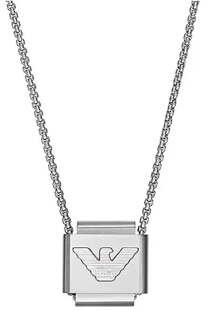 Emporio Armani Necklace for Men Essential, Length: 525mm, Width: 18.5mm Stainless Steel Necklace, EGS2915040