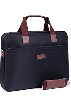 Hexagona DIVERSITE, Women’s Paris Briefcase Diversity Collection Black/Brown in Nylon 2 Non-Adjustable Handles Briefcase Briefcase, Noir/Marron, L:41 x h:31 x P:6,5 cm 176171-0120-TU