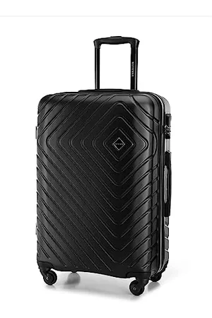 Wittchen Cube line Medium-Sized Suitcase Geometric Textured ABS Telescopic Handle Combination Lock 4 Wheels Size M