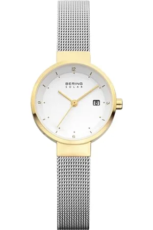 Bering Women Analog Solar Collection Watch with stainless steel Strap and Sapphire Crystal 14426-010, , 26 mm