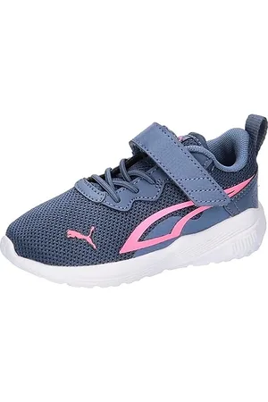 PUMA Unisex Kids All-Day Active Ac+ Inf Sneakers, Inky Blue-Strawberry Burst, 4 UK