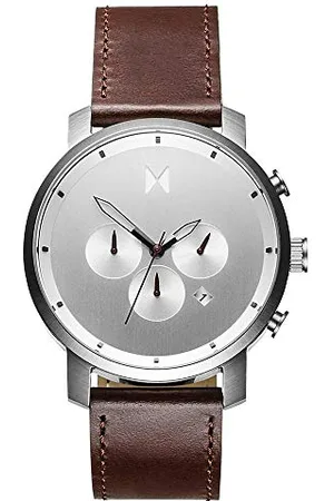 MVMT Analogue Quartz Watch for Men with Brown Leather Strap - D-MC01-SBRL