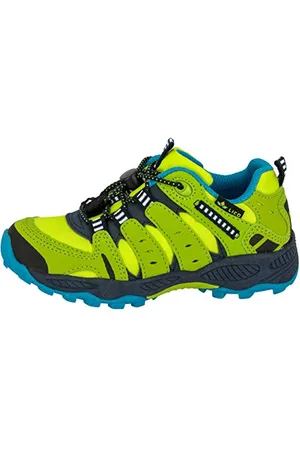 LICO Unisex Kinder FREMONT Trekking & hiking shoes, Blue (Lemon/Marine/Petrol Lemon/Marine/Petrol), 10 UK Child