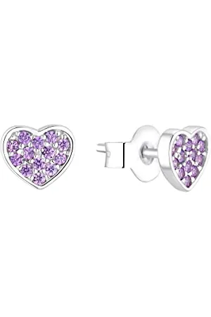 QS by s.Oliver Stud earrings 925 Sterling silver girls