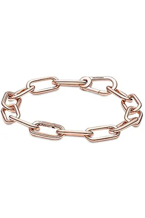 PANDORA ME Link Chain Bracelet In 14K Gold-Plated For Medallion Charms, Size 23