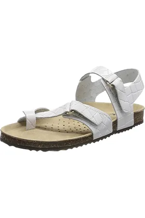 Geox D Brionia Sandal, Off White, 6.5 UK