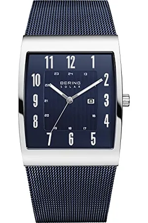 Bering Men Analog Solar Collection Watch with Stainless Steel Strap & Sapphire crystal 16433-307, , 33 mm