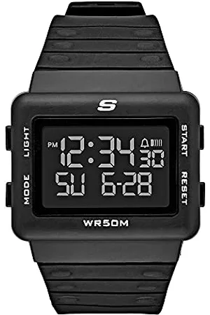 Skechers Watch For Men, Digital Movement With Silicone, Polyurethene, Leather Or Stainless Steel Strap, , 44MM