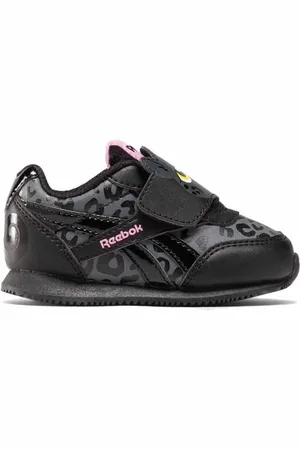 Reebok Baby Girls Royal CL Jog 2.0 KC Sneaker, CBLACK/PURGRY/JASPNK, 5 UK Child