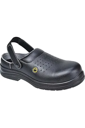 Portwest Compositelite ESD Perforated Safety Clog SB AE, Size: 42, Colour: , FC03BKR42