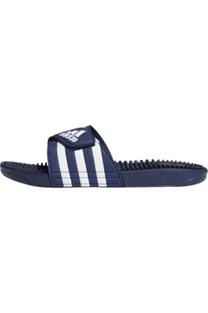 adidas Unisex Adissage Slides, Dark Blue/Cloud White/Dark Blue, 9 UK
