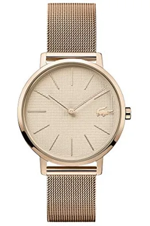 Lacoste Analogue Quartz Watch for women with Rose gold colored Stainless Steel mesh bracelet - 2001080
