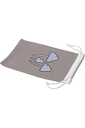Bonamaison Digitally Printed Glasses Pouch, Sunglasses Pouch, 100% Cotton, Soft & Slim, Protective Glasses Case with Drawstring Closure, 1 Piece, 11x19 cm