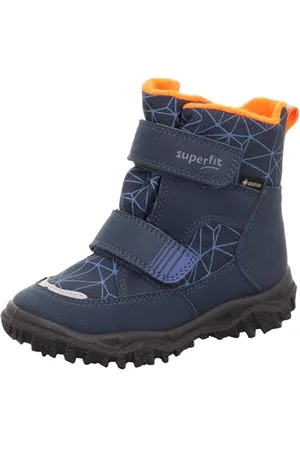 Superfit Boys HUSKY warm gefütterte Gore-Tex Stiefel, BLAU/ORANGE 8030