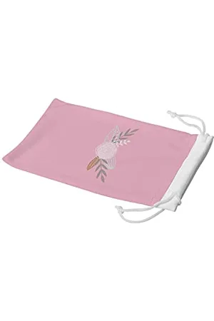 Bonamaison Digitally Printed Glasses Pouch, Sunglasses Pouch, 100% Cotton, Soft & Slim, Protective Glasses Case with Drawstring Closure, 1 Piece, 11x19 Cm