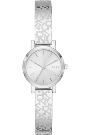 DKNY Watch for Women Soho, Three Hand movement, 24mm Silver Stainless Steel case with a Stainless Steel strap, NY2882