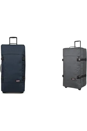 Eastpak TRANVERZ L Suitcase, 79 x 40 x 33 cm, 121 L - Triple Denim (Blue) & TRANVERZ L Suitcase, 79 x 40 x 33 cm, 121 L - Black Denim (Grey)