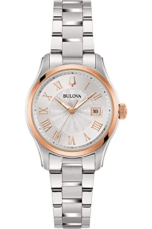 BULOVA Women Analog Quartz Watch with Stainless Steel Strap 98M136
