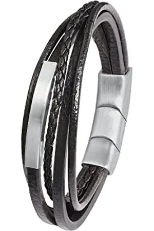 QS by s.Oliver Bracelet stainless steel leather men