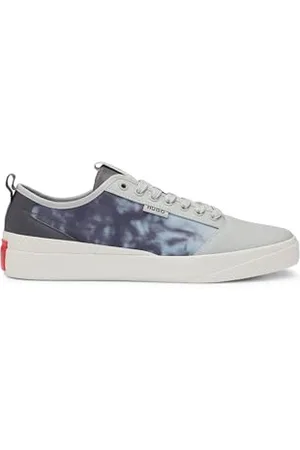 HUGO BOSS Mens Dyer Tenn Vulcanised Trainers with Seasonal Print Size 9