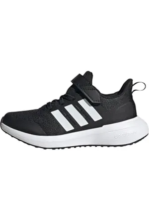 adidas Fortarun 2.0 Cloudfoam Elastic Lace Top Strap Shoes Sneaker, Core Black/Cloud White/Core Black, 11 UK Child