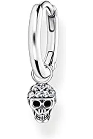 Thomas Sabo Women Single Hoop Earring with Skull Pendant 925 Sterling CR706-643-14