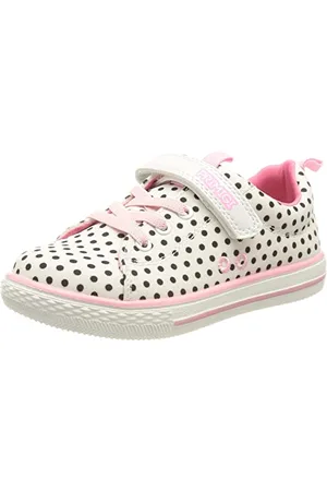 Primigi Baby Girls Pyg 19505 Sneaker, Bianco-Nero, 2 UK Child