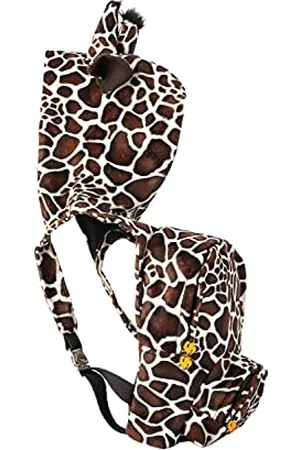 Morikukko Unisex-Adult Hooded Backpack GIRAFFE Feather Backpack