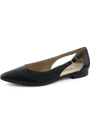 Paul Green Women Ballet Flats 2992, Ladies Classic Ballet Flats Width: Regular (WMS),Flats,Summer Shoe,Classic,Elegant,Schwarz (Black),39 EU / 6 UK