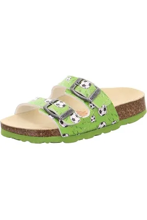 Superfit Footbed Slippers, Not Applicable, Green/Multicoloured 7520, 25 EU Wide, , 7.5 UK Child
