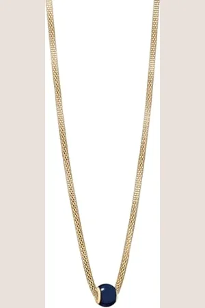 Bering Women Necklace in polished Gold - Arctic Symphony Collection with Stainless Steel - GLO2-G-ME-N-450