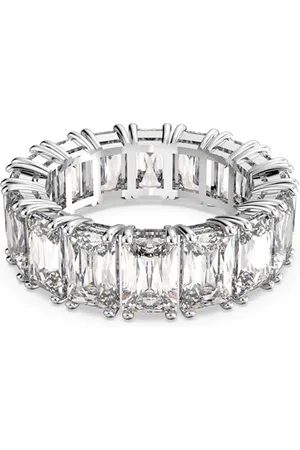 Swarovski Vittore ring, Rectangular cut, , Rhodium plated