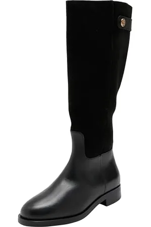 Tommy Hilfiger Women TH STUD LEATHER MIX LONG BOOT (FW0FW08341) High Boots, , 4