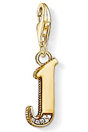 Thomas Sabo Women Charm Pendant Letter J Charm Club 925 Sterling Silver 1616-414-39